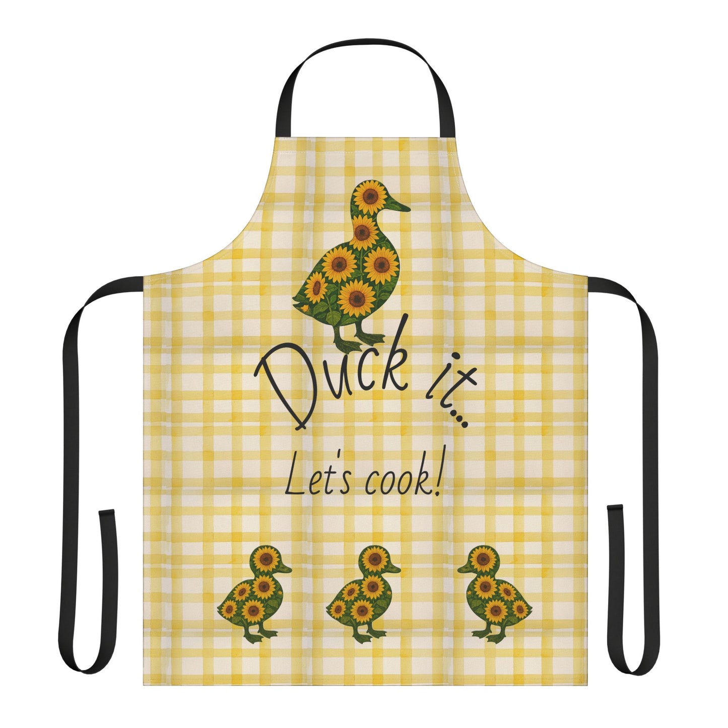 Sunflower Duck and Duckling Apron, One Size