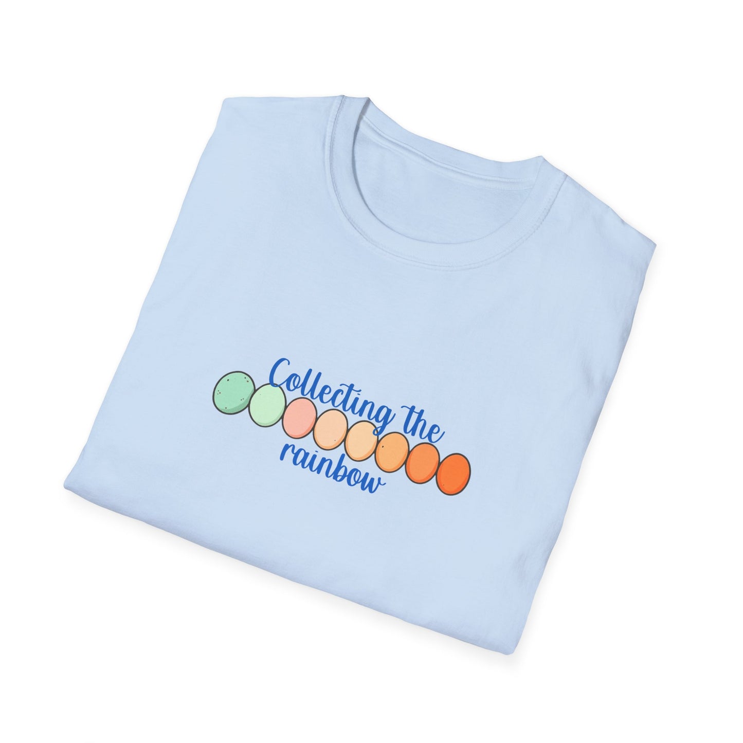 Collecting the Rainbow - colored egg tee